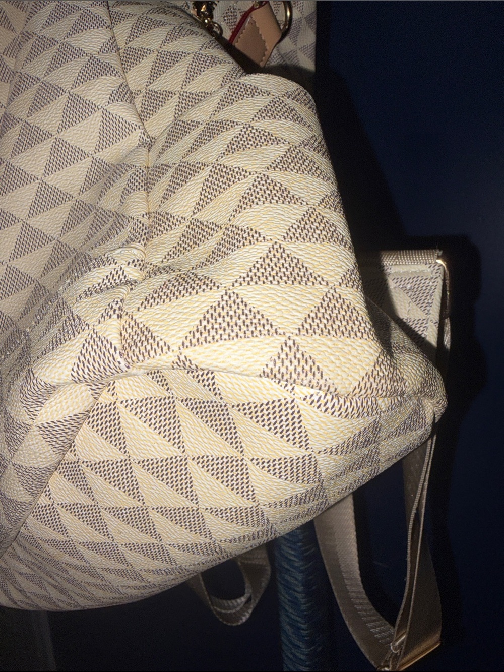 Geometric Print Cream Backpack - Picture 15 of 17